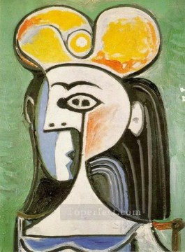  1955 Pintura Art%c3%adstica - Buste de femme 1955 Cubismo